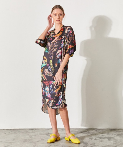 Vestido Swan Estampado Mujer Kosiuko