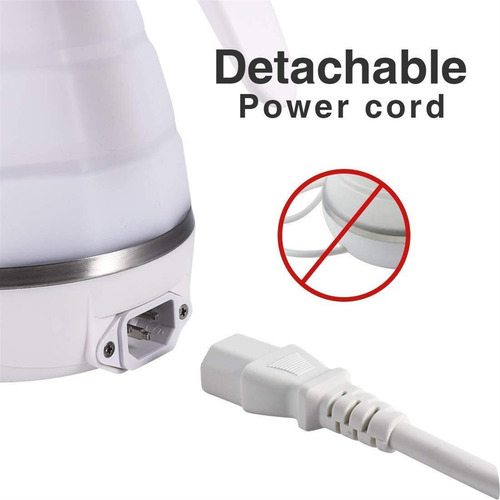 700ml Hervidor De Agua Plegable, Hervidor Eléctrico Plegable