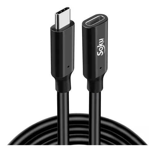 100w 3,1 Gen 2 USB-C macho a USB-C hembra cable de extensión para la  estación de acoplamiento