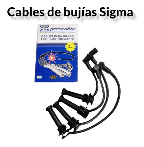 Imagen 1 de 2 de Juego De Cables De Bujías Prestolite Sigma 