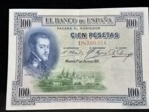 Billete España 100 Pesetas 1925