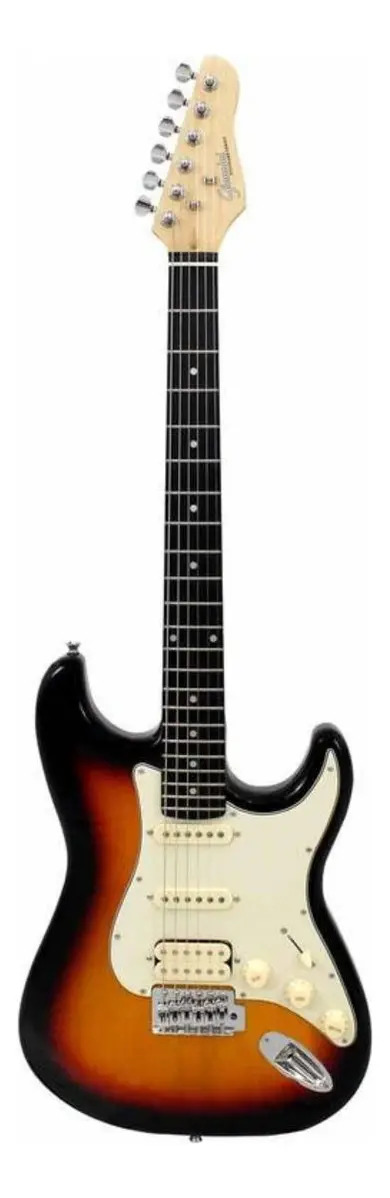 Guitarra Elétrica Giannini G-101 Standard Stratocaster 1h2s Cor Sunburst Mint Material do diapasão Madeira técnica Orientação da mão Destro