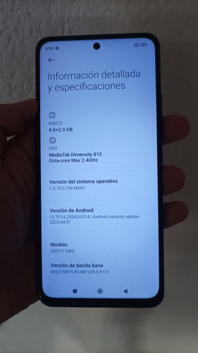 Xiaomi Redmi 11s 5g Negro (Usado)