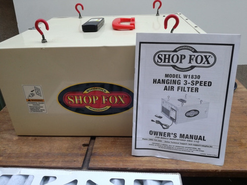 Filtro Purificador De Aire Shop Fox W1830 Para Carpinteria (Usado)