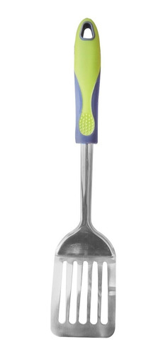 Espatula Cocina Acero Inoxidable Mango Silicona Verde