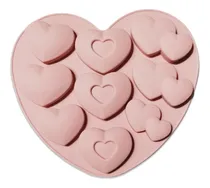 Comprar Molde De Silicon Corazones Para Chocolates Gelatinas Fondant