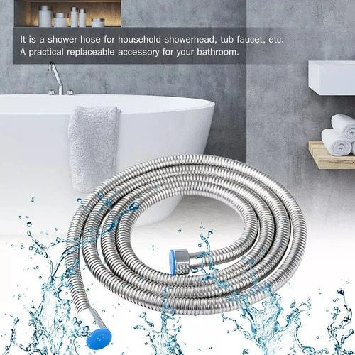 Manguera De Ducha Flexible De Acero Inoxidable, 3 Metros