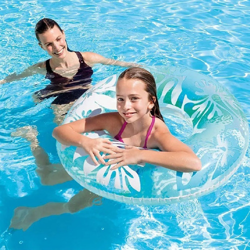 Flotador Inflable Aro Tropical Colores Intex 59251