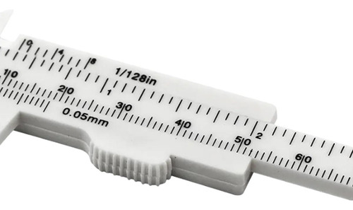 Mini Medidor De Plástico, Mxvej-005, 5pzas, Blanco, 0-80mm,