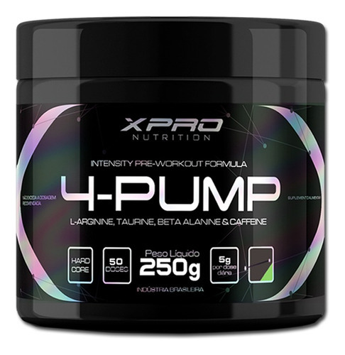 4pump Pré Treino 250g Xpro Nutrition Sabor Maçã verde