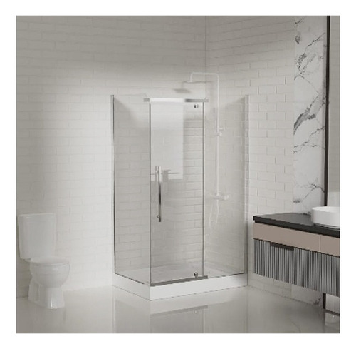 Shower Door Con Recept 120x80x200cm Abatible 6mm/dechaus