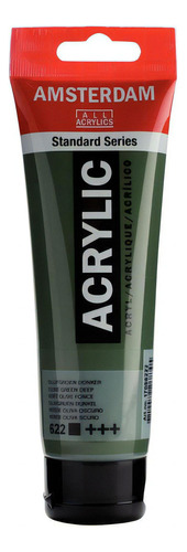Acrílico Amsterdam Standard Series 120 ml, cores, cor 622, verde oliva escuro