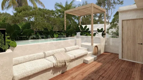 Hermosa Villa 3 Rec En Venta En Lujoso Desarrollo En Tulum Región 8 Shanti P3991