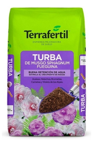 Turba Musgo Sphagnum Terrafertil Fueguina 5 Litros Grow