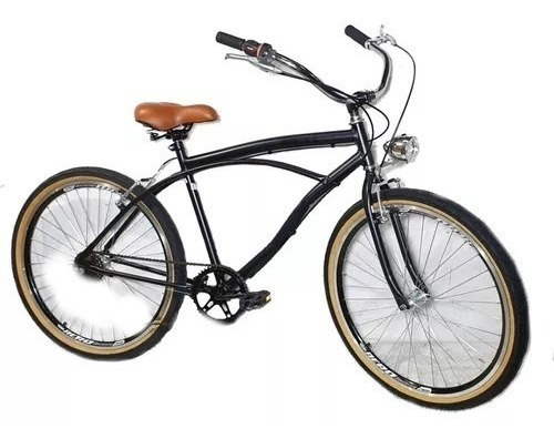 Bicicleta Aro 26 Caiçara Vintage Retrô C/ Farol Sem Marcha 