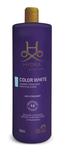 Shampoo Tonalizante Pelos Claros Color White 500ml Hydra