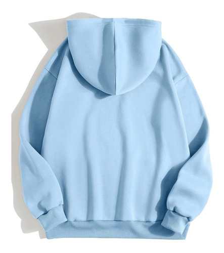 Sudadera Capucha Casual Manga Larga Para Dama Color Liso