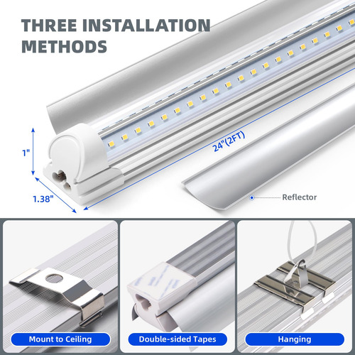Led Grow Light Barrina, 2 Pies, 144 W, 5000 K, Espectro Comp