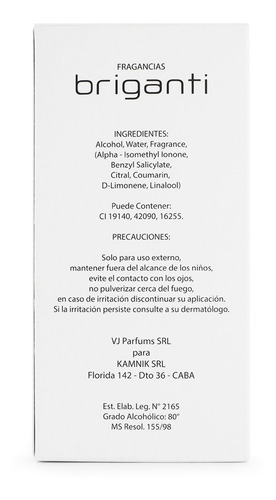 Imagen 5 de 9 de Perfume Donna Mujer Briganti Fragancia Edp 100 Ml Acc08327