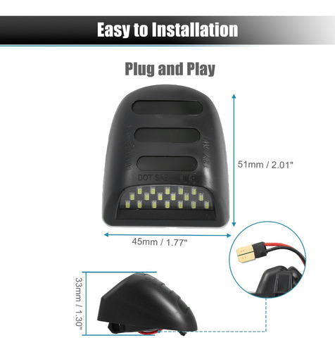 Chouj Luces Matrícula Led Para Chevrolet Silverado 1500