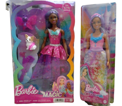 Pack Barbie A Touch Of Magic Brooklyn + Dreamtopia Curvy
