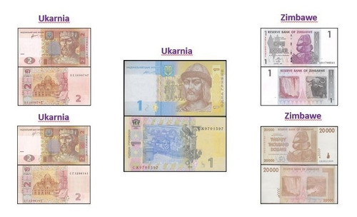 Imagen 3 de 7 de 25 Billetes Nuevos Sin Circular De Todo El Mundo