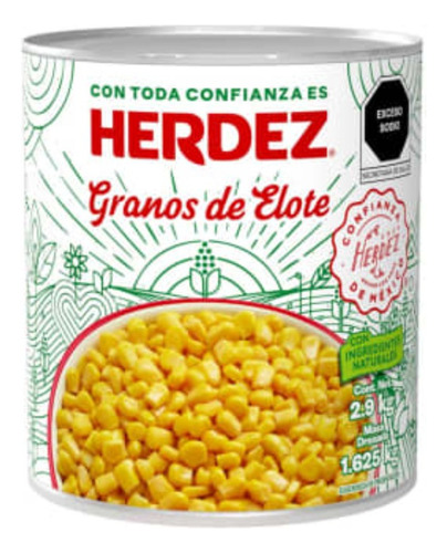3 Pza Granos De Elote Herdez 2.9 Kg