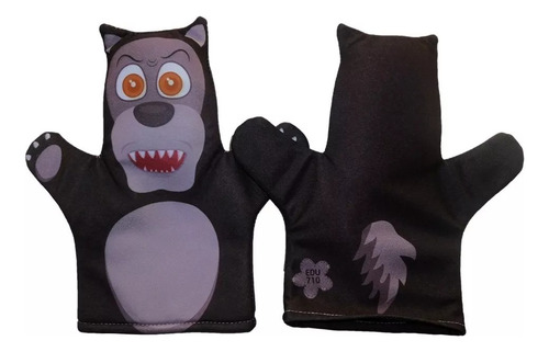 Imagen 2 de 2 de Titeres Set X4 Modelos Caperucita Chanchitos Animales Edu F