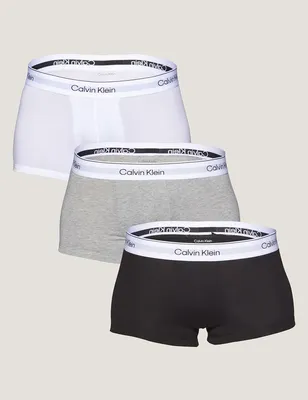 Kit 3 Cuecas Calvin Klein Masculino Nb4389 Cinza Liso Gg
