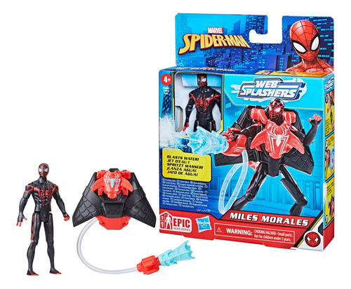 Muñeco Marvel Spider-man Web Splasher Miles Morales F8402