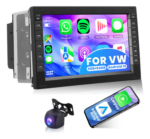 5.13 Estéreo De Coche Android13 De 7 Pulgadas Y 2 Din Para
