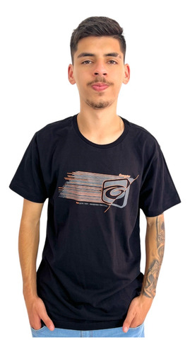 Camiseta Masculina Camisa Estampada Gangster Gola Careca