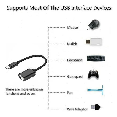 Adaptador Usb 3.0 Tipo C Otg 0,15 Metros Hilo Trenzadferroso