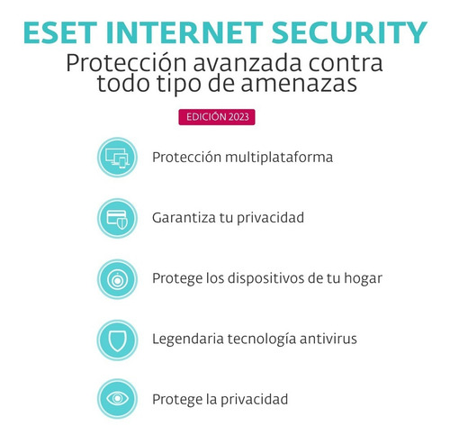 Imagen 3 de 7 de Antivirus Eset Internet Security 1 Pc 1 Año | Tienda Oficial
