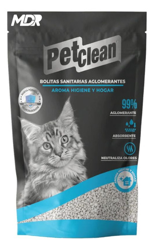 Pet Clean Arena En Bolitas Sanitarias Perfumada 2kg | Mdr