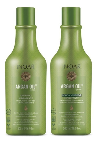  Inoar Argan Oil Duo en botella de 500mL por 2 packs