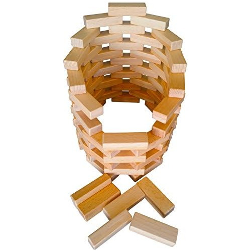 Ladrillos De Madera Magnéticos De 40 Piezas, Bloques D...