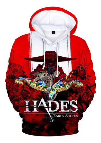 Sudadera Informal Con Capucha Y Estampado 3d Hades