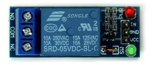 Modulo Rele Relay Relevador 1 Canal, Arduino, Pic, Robot
