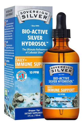Suplemento De Hidrosol De Plata Bioactivo Sovereign Silver,