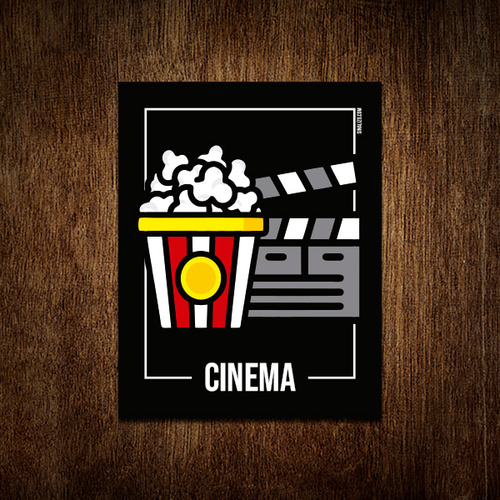 Placa Sinalização - Setor Cinema 36x46