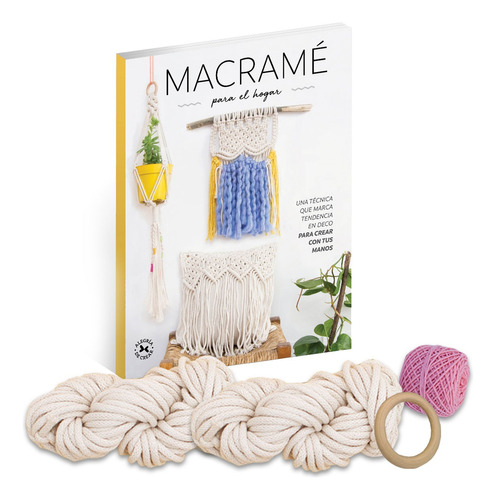 Kit Libro Macramé + Materiales  - Arcadia Ediciones