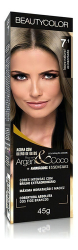 Tintura Beautycolor  Argan e Coco Coloração creme tom 7.1 x 45g