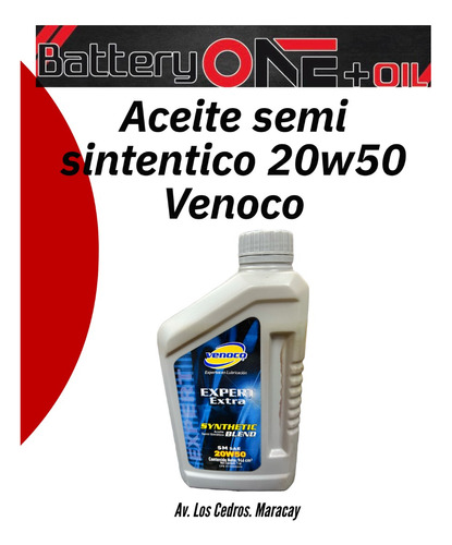 Aceite Venoco Semi Sintetico 20w50