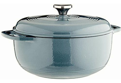 Lodge Ec6d34 Enameled Dutch Oven, 6 Qt, Storm Blue