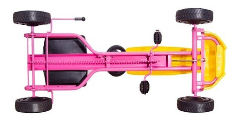 Carrito Montable A Pedales Go Kart Leon Niñas Rosa Mod. 2020