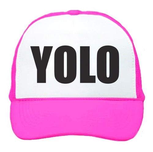 Gorra Tipo Trucker Yolo Unitalla Fosforescente