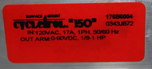 Danfoss Graham Motors And Controls Cycletrol 150 176b600 Dde (Reacondicionado)