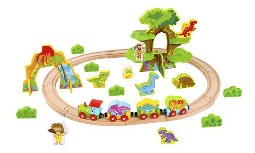 Pista Trem Dinossauro Tooky Toy TKI054