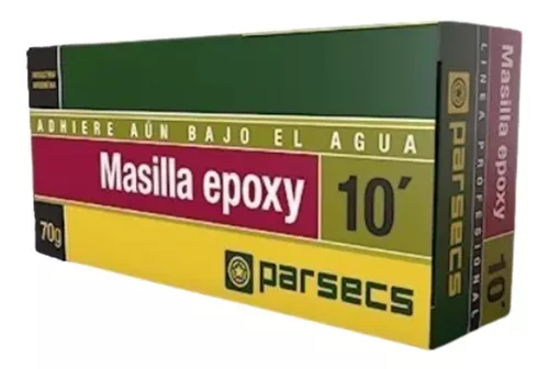 Masilla Epoxy 10 Min Seca Bajo Agua Parsecs 70 Gr Typion